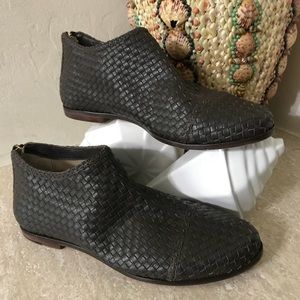 Anthropologie Guilhermina Tessia Woven Ankle Boots
